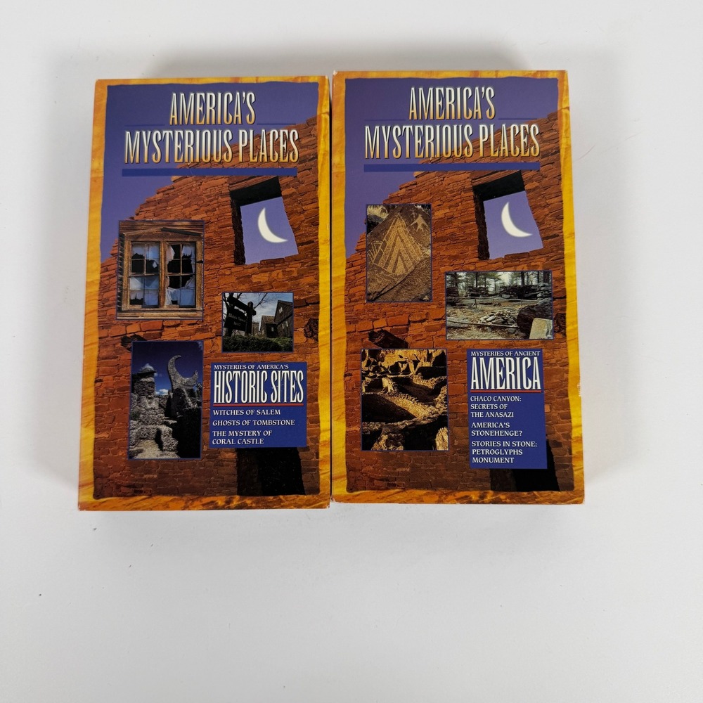 America's Mysterious Places 2 VHS Set Historic Sites Ancient America Goldhil